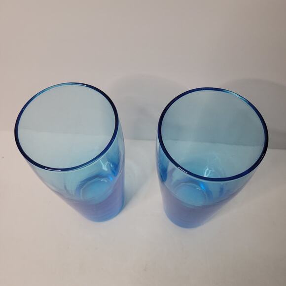 Blue Glass Tumblers - Picture 4 of 6